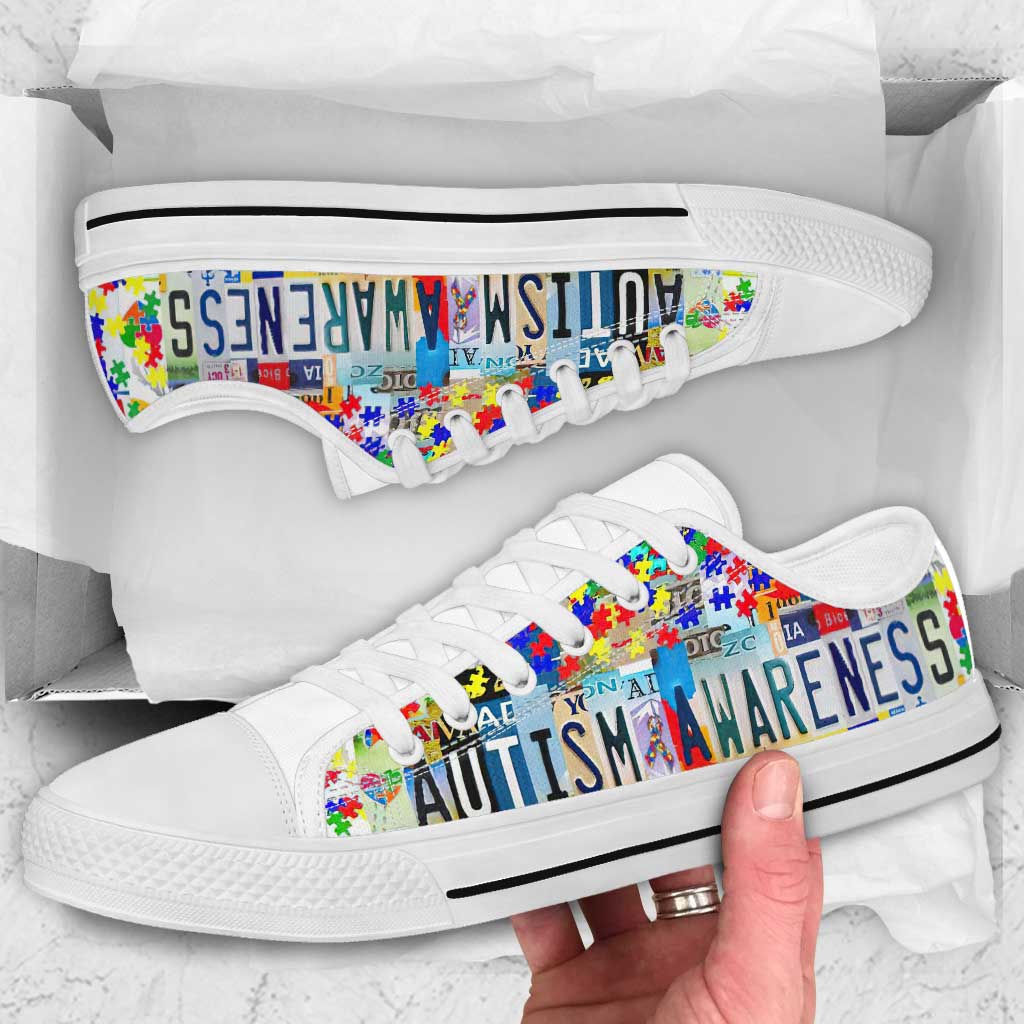 Autism Awareness Low Top Shoes 0921