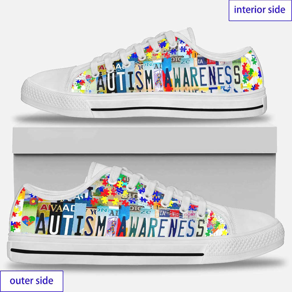 Autism Awareness Low Top Shoes 0921
