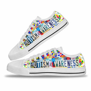 Autism Awareness Low Top Shoes 0921