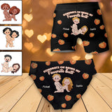 Congrats On Being My Favorite - Personalized Couple Women Briefs & Men Boxer Briefs