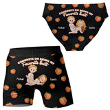 Congrats On Being My Favorite - Personalized Couple Women Briefs & Men Boxer Briefs