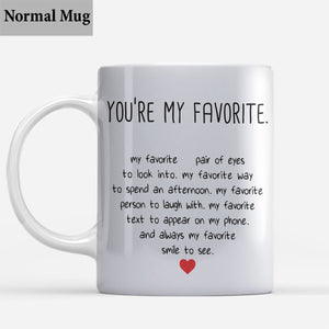 You're My Favorite Thing To Do - Personalized Couple Mug