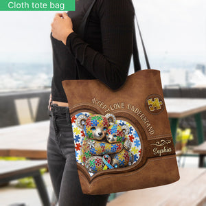 Accept Love Understand - Personalized Autism Awareness Tote Bag