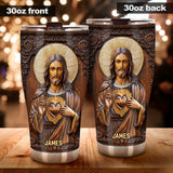 Sacred Heart Jesus - Personalized Christian Tumbler