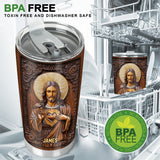 Sacred Heart Jesus - Personalized Christian Tumbler