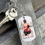 I Need You Tonight So Get Home Safe - Personalized Couple Stainless Steel Keychain