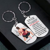 I Need You Tonight So Get Home Safe - Personalized Couple Stainless Steel Keychain