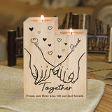 Together From Our First Kiss Till Out Last Breath - Personalized Couple Candle Holder