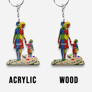 You'll Never Walk Alone - Personalized Autism Awareness Keychain
