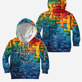 Autism Accept Adapt Advocate - Personalized Autism Awareness Hoodie and Leggings