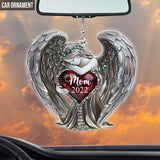 Angel Wings - Personalized Memorial Transparent Car Ornament