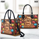 Mama Bear - Autism Awareness Leather Handbag