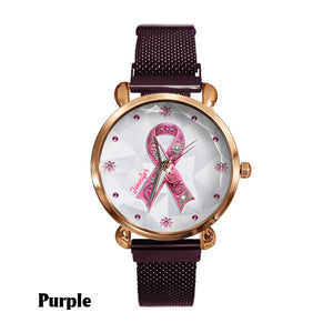 Breast Cancer Awareness - Personalized Breast Cancer Awareness Women Hand Watch