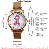 Breast Cancer Awareness - Personalized Breast Cancer Awareness Women Hand Watch