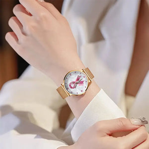Breast Cancer Awareness - Personalized Breast Cancer Awareness Women Hand Watch