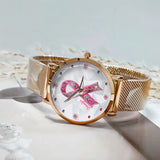 Breast Cancer Awareness - Personalized Breast Cancer Awareness Women Hand Watch