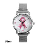Breast Cancer Awareness - Personalized Breast Cancer Awareness Women Hand Watch