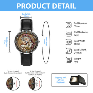 Catholight Divine Madonna And Child - Personalized Christian Hand Watch