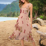 Breast Cancer Awareness - Personalized Breast Cancer Awareness Sleeveless Dress
