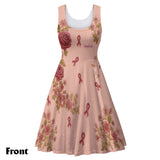 Breast Cancer Awareness - Personalized Breast Cancer Awareness Sleeveless Dress