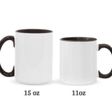 Reminders for Hard Days - Personalized Mental Health Awareness Accent Mug