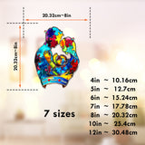 Autism Family Hugging - Personalized Autism Awareness Window Hanging Suncatcher Ornament