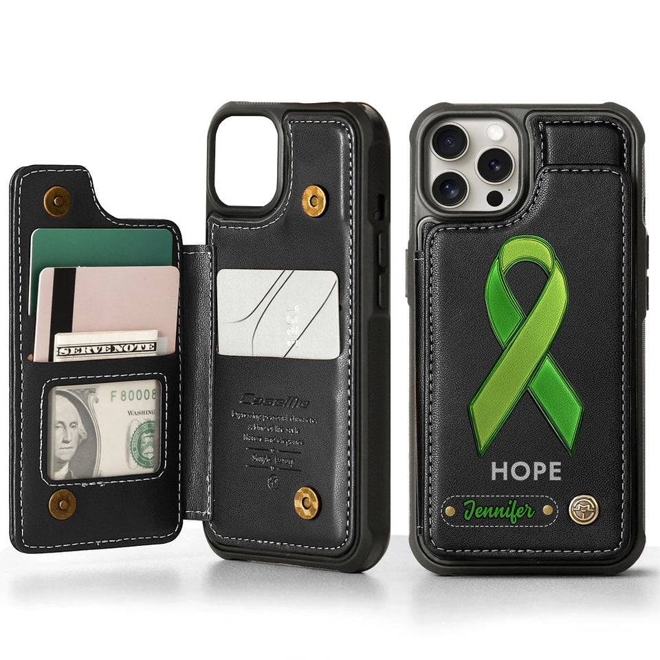 Hope - Personalized Mental Health Awareness Wallet Phone Case