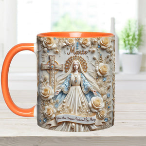You Are Forever Protected By Mary - Personalized Christian Accent Mug
