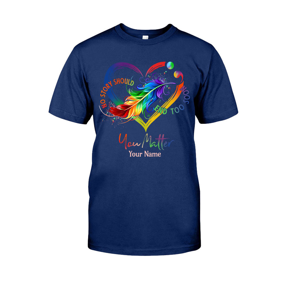 Your Life Matters - Personalized Suicide Prevention T-shirt And Hoodie