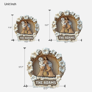 God Bless This Home And All Who Enter - Personalized Christian Custom Shaped Wood Sign