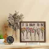 It is okay to be - Personalized Mental Health Awareness 2 Layered Wood Sign / Wood Plaque