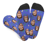 Custom Face Party Pattern - Personalized Couple Socks