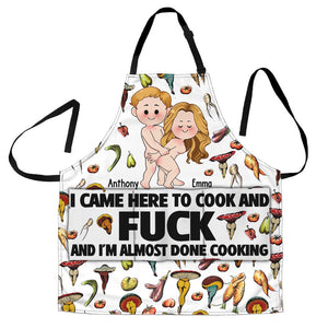 I Came Here To Cook - Personalized Couple Apron