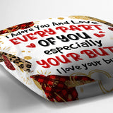 I Adore You And Love Every Part Of You - Personalized Couple Throw Pillow