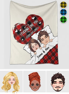 I Love You - Personalized Couple Blanket