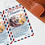 A Letter Form Heaven - Memorial gift for loss of - Personalized Wallet Insert Card
