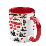 My Favorite Thing To Do Is You - Personalized Couple Accent Mug