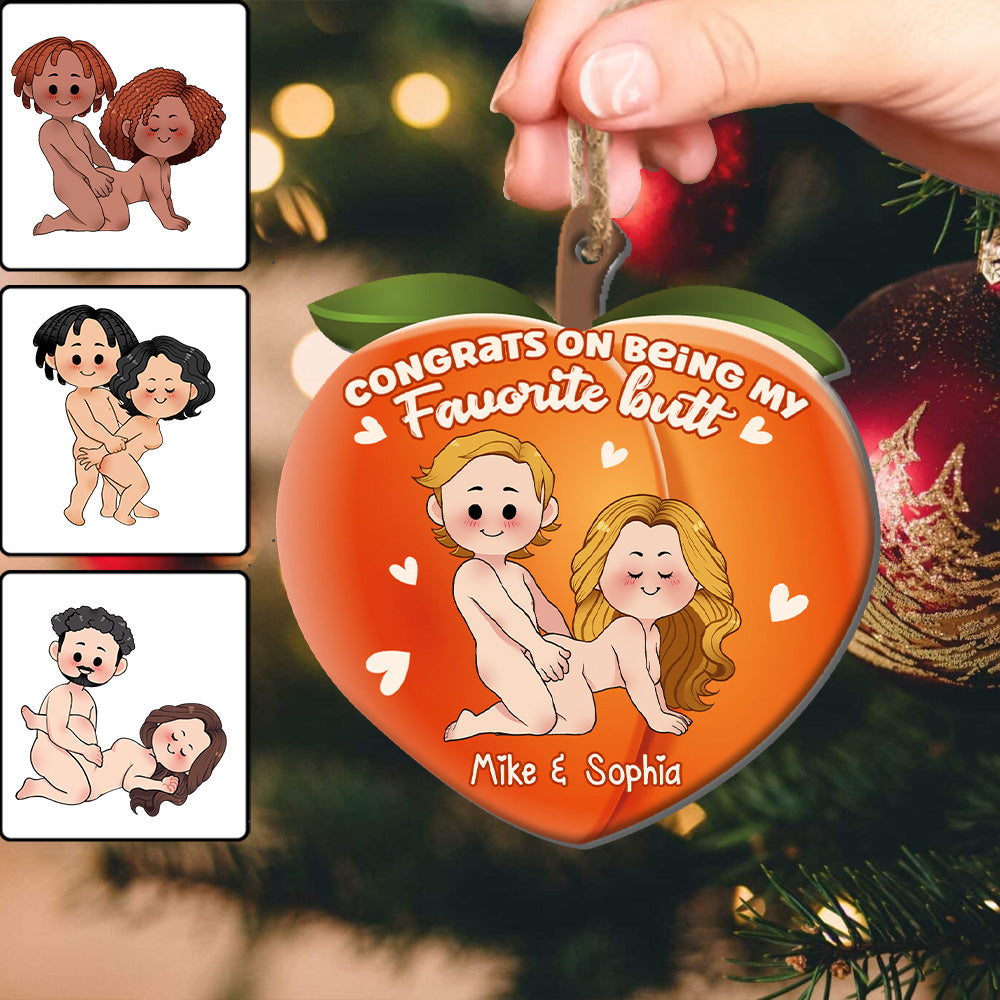 Congrats On Being My Favorite - gift for husband, wife, boyfriend, girlfriend - Personalized Ornament