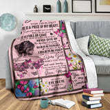 To My Daughter Breast Cancer Awareness Blanket 0622