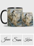 With God All Things Is Posible - Personalized Christian Accent Mug