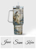 With God All Things Are Possible - Personalized Christian Tumbler With Handle