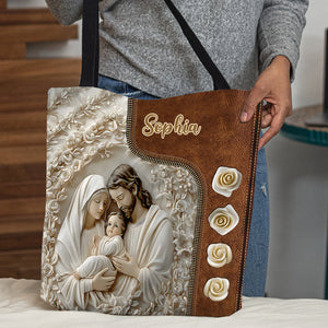 The Holy Family - Personalized Christian Tote Bag