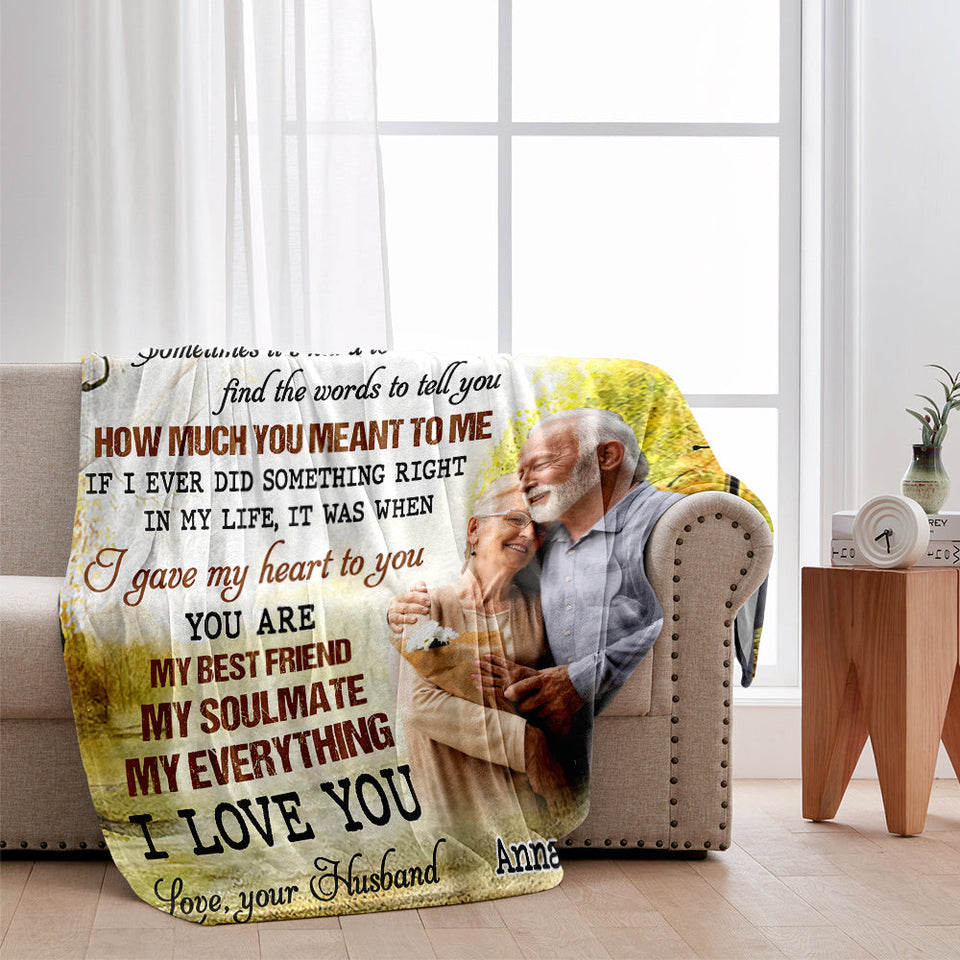 Never Forget That I Love You - Personalized Couple Blanket