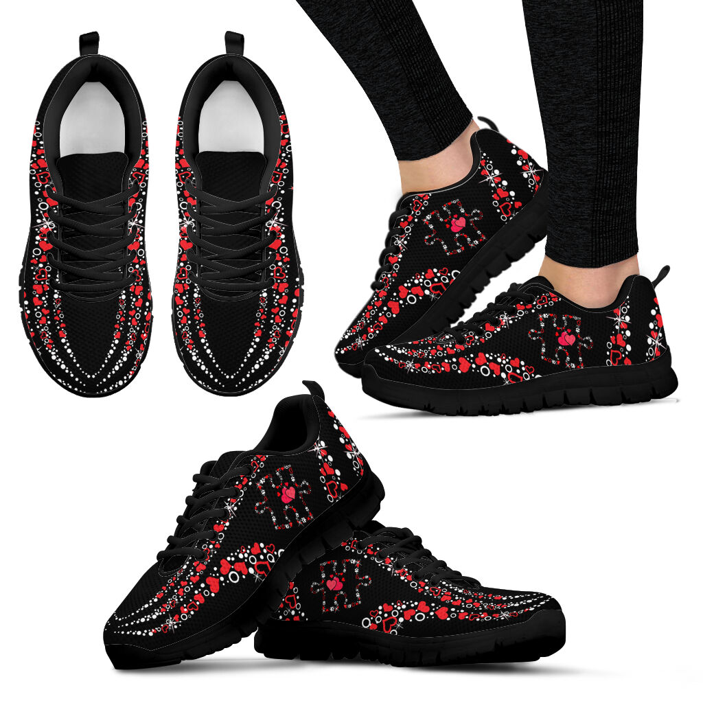 Love Someone With Autism Valentine Autism Awareness Sneakers 0622
