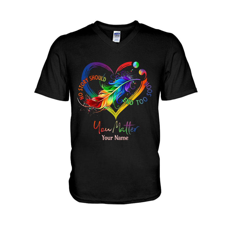 Your Life Matters - Personalized Suicide Prevention T-shirt And Hoodie