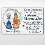 You Left Me With Beautiful Memories - Personalized Mother's day Memorial Poster