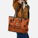 Mama Bear - Personalized Autism Awareness Leather Bag 112021