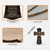 Bless Us O Lord - Personalized Christian Custom Shaped Wood Sign