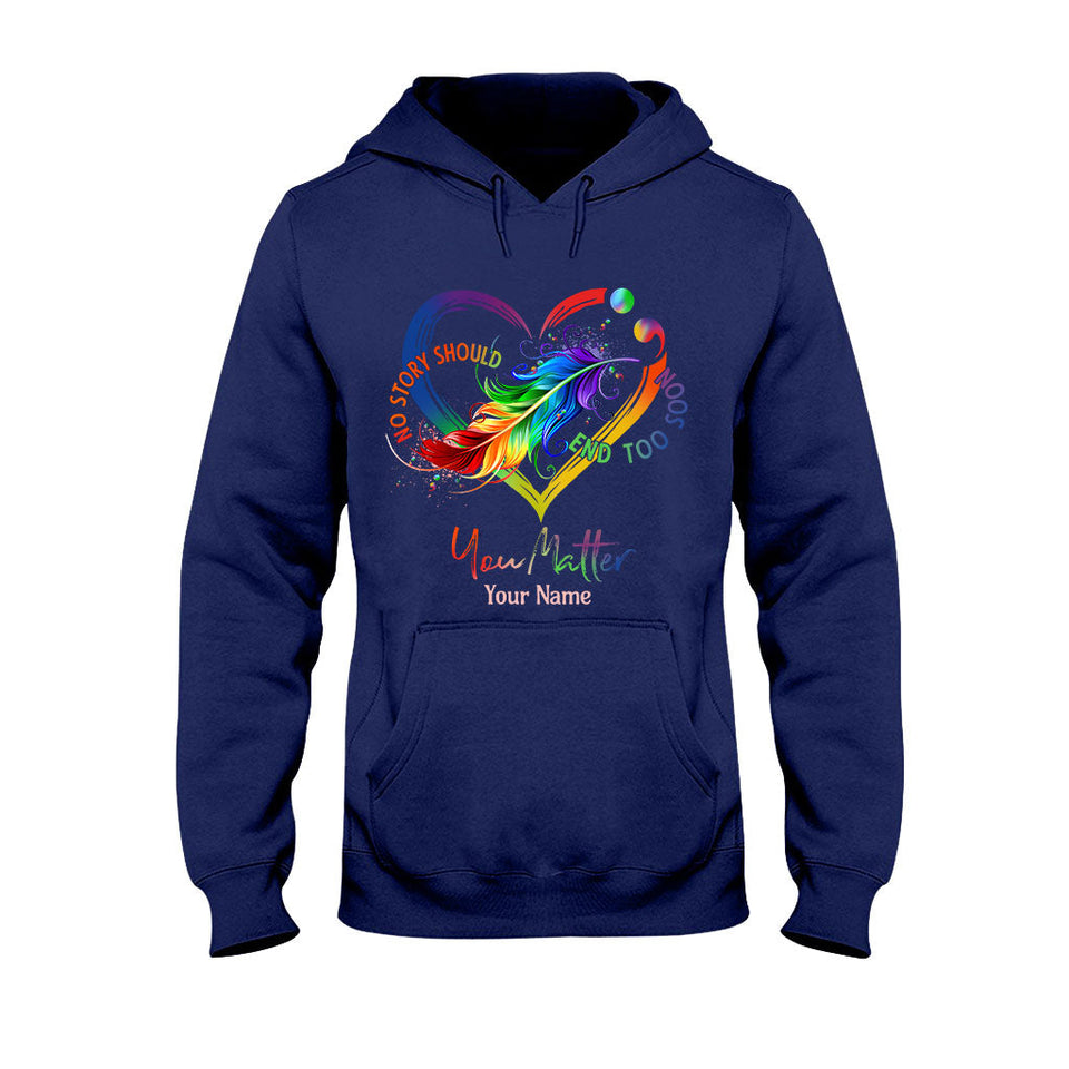 Your Life Matters - Personalized Suicide Prevention T-shirt And Hoodie