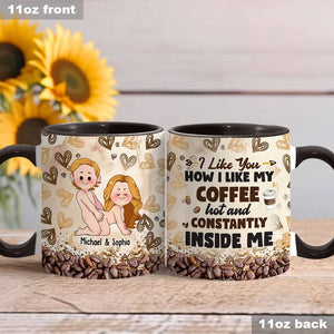 I Like You - Personalized Couple Accent Mug